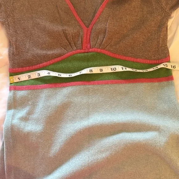 🍓 Boden colorblock sweater fit and flare flattering midi dress RARE size 14