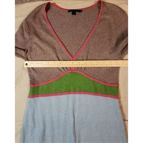🍓 Boden colorblock sweater fit and flare flattering midi dress RARE size 14
