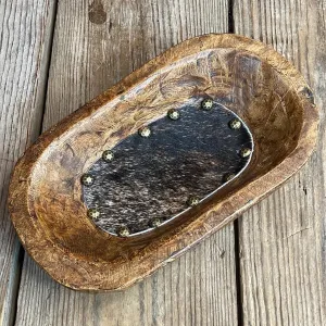 053 Small Décor Bowl - Brindle w/
