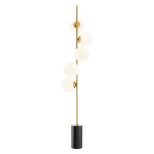 112317UL - Floor Lamp Tempo antique brass finish