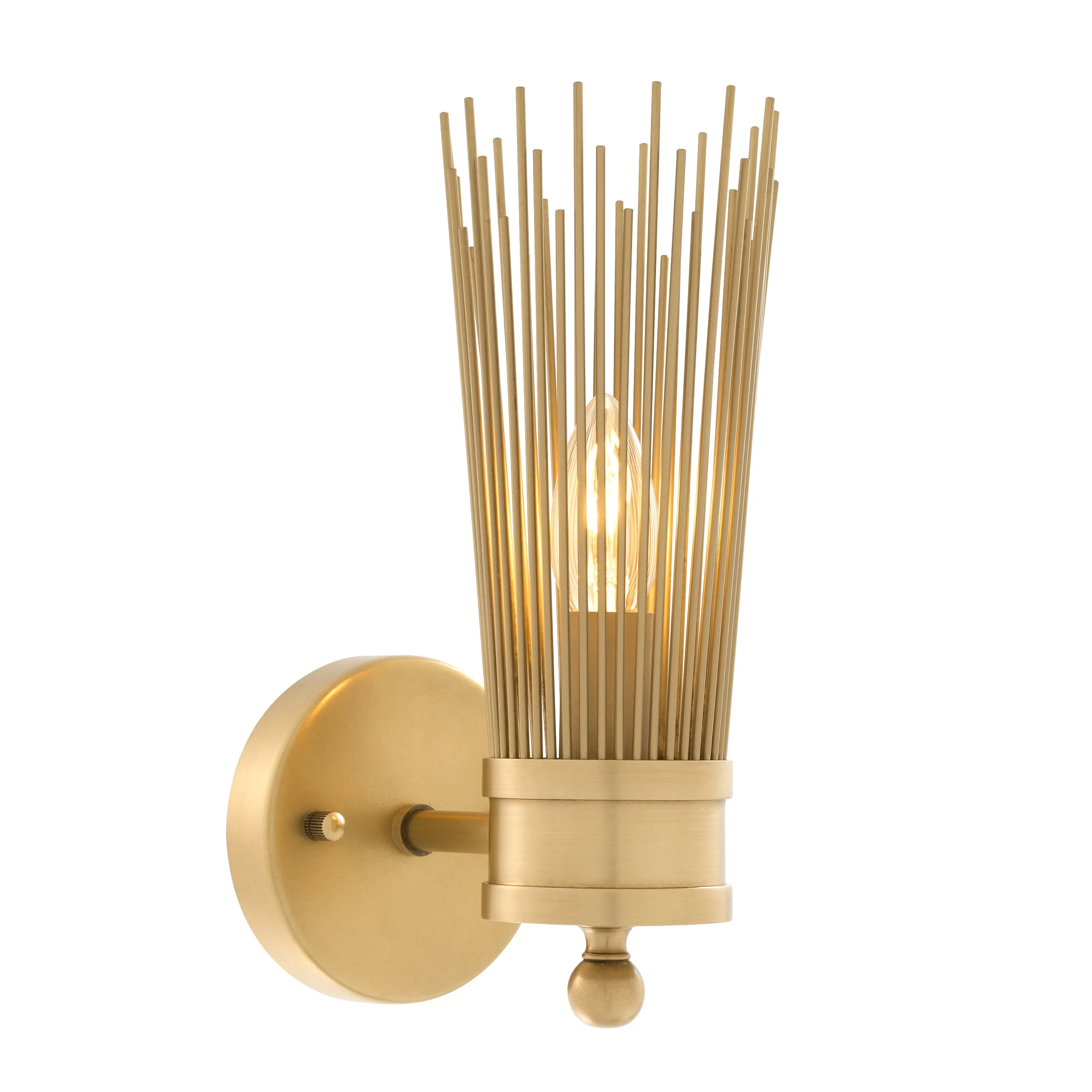 113548UL - Wall Lamp Romeo Single antique brass finish