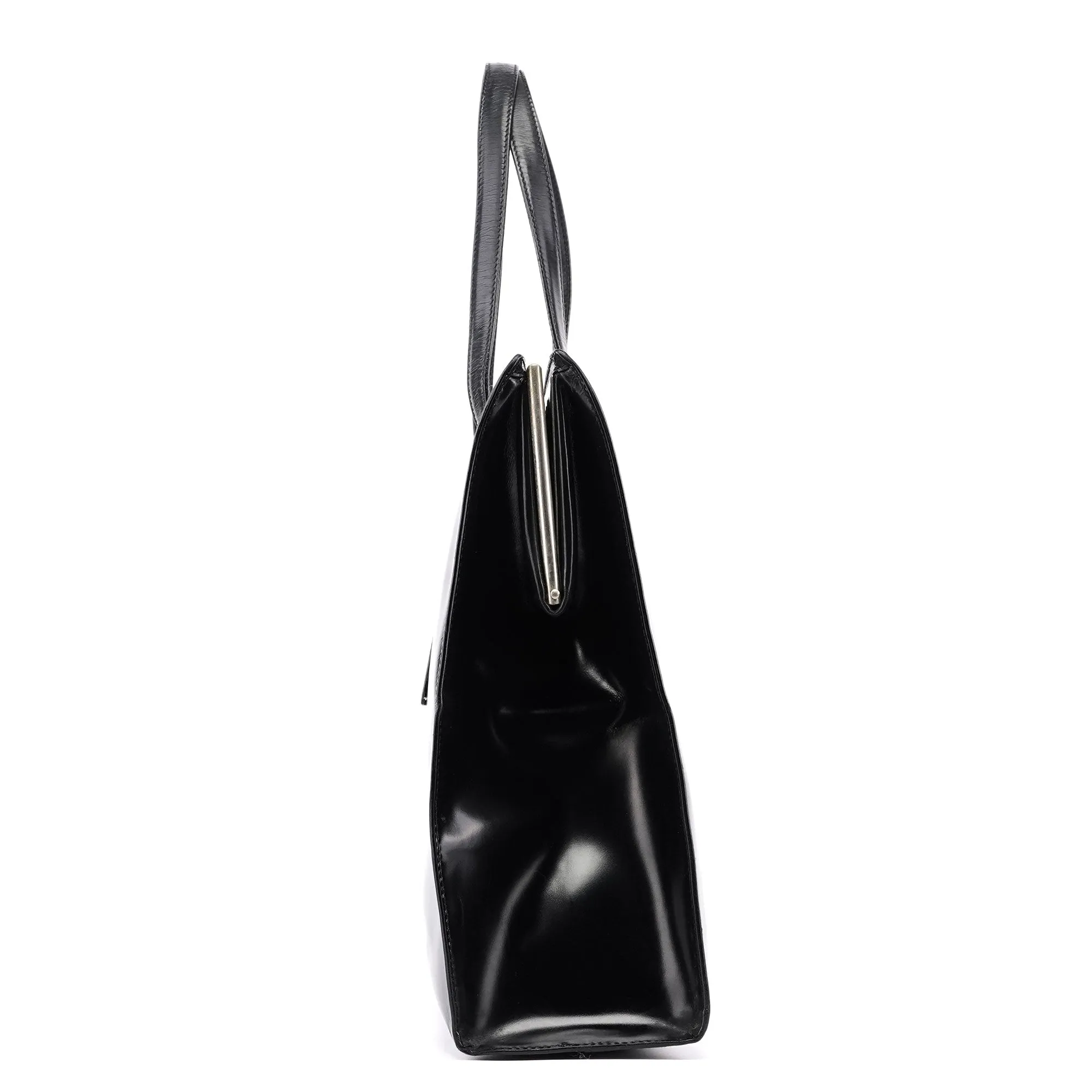 1995 Black Spazzolato Tote Bag
