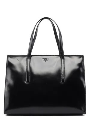 1995 Black Spazzolato Tote Bag