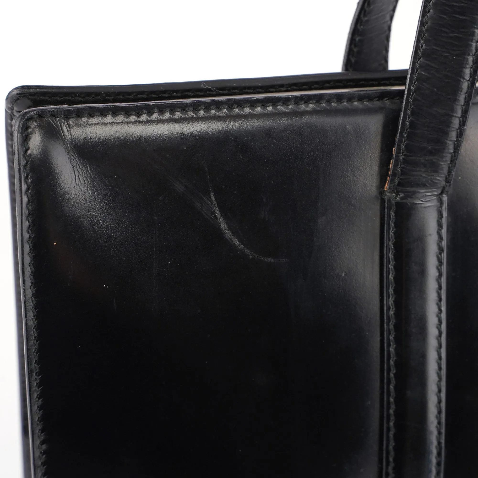 1995 Black Spazzolato Tote Bag