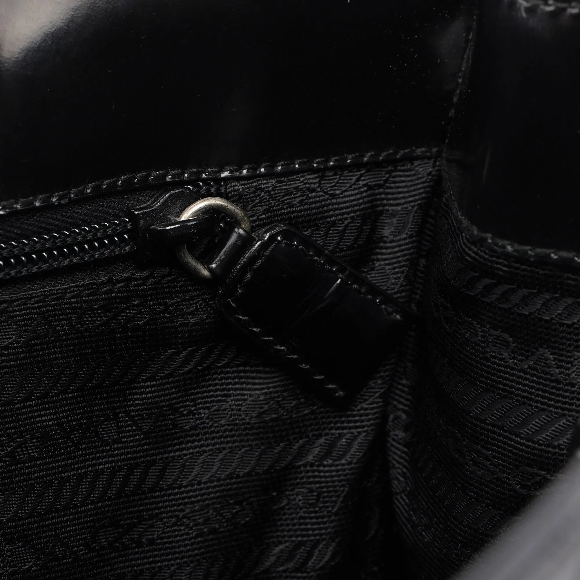 1995 Black Spazzolato Tote