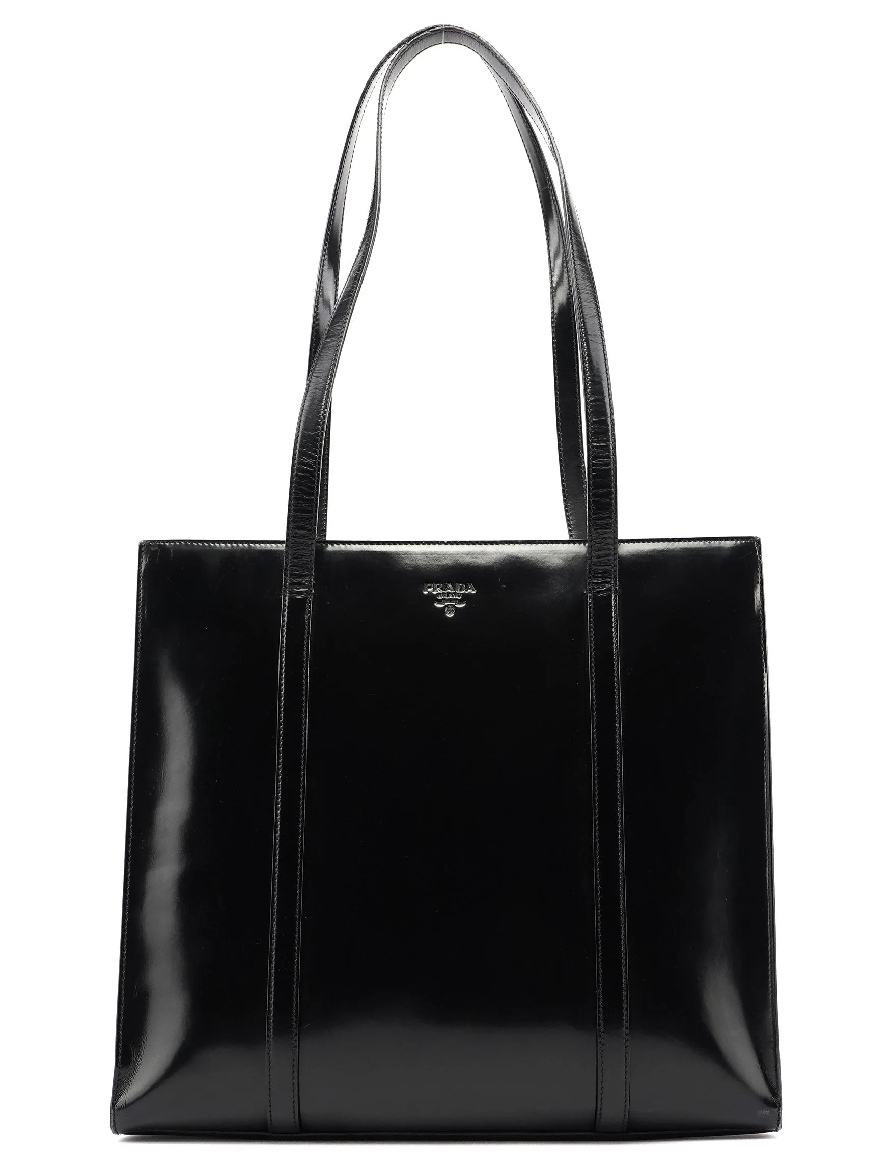 1995 Black Spazzolato Tote