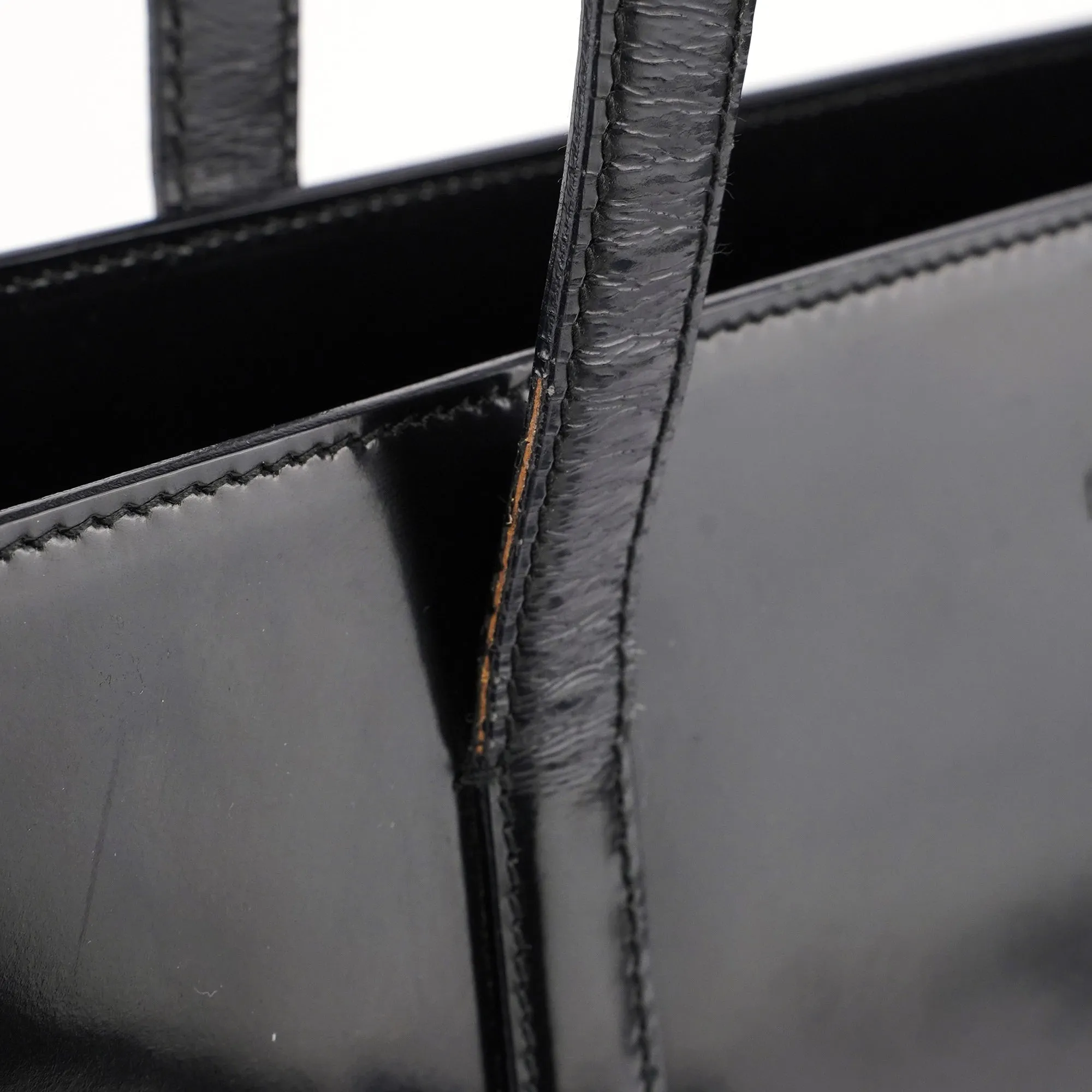 1995 Black Spazzolato Tote