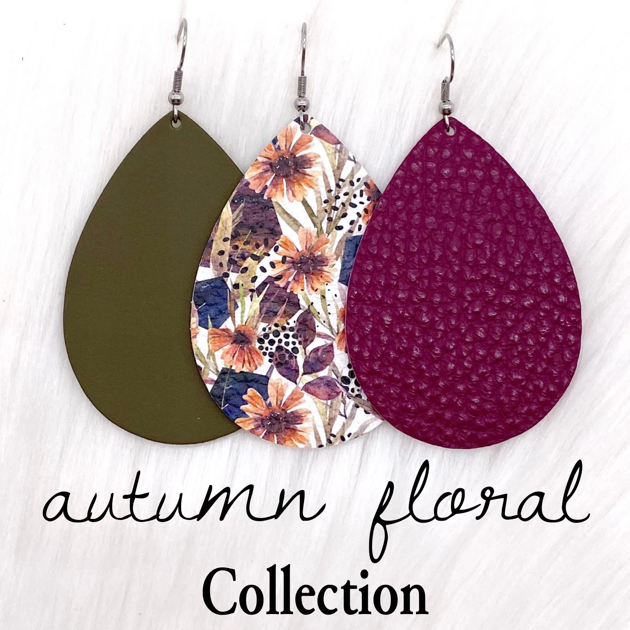 2.5" Autumn Floral Mini Collection -Earrings