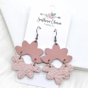 2.5" Dusty Blush & Pastel Boho Doodle Blossoms Doohickie