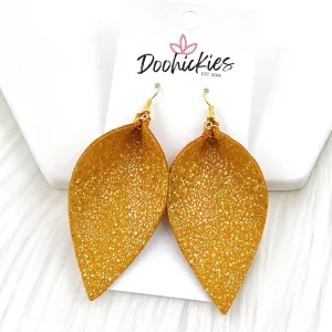 2.5" Iridescent Pumpkin Petals -fall Earrings