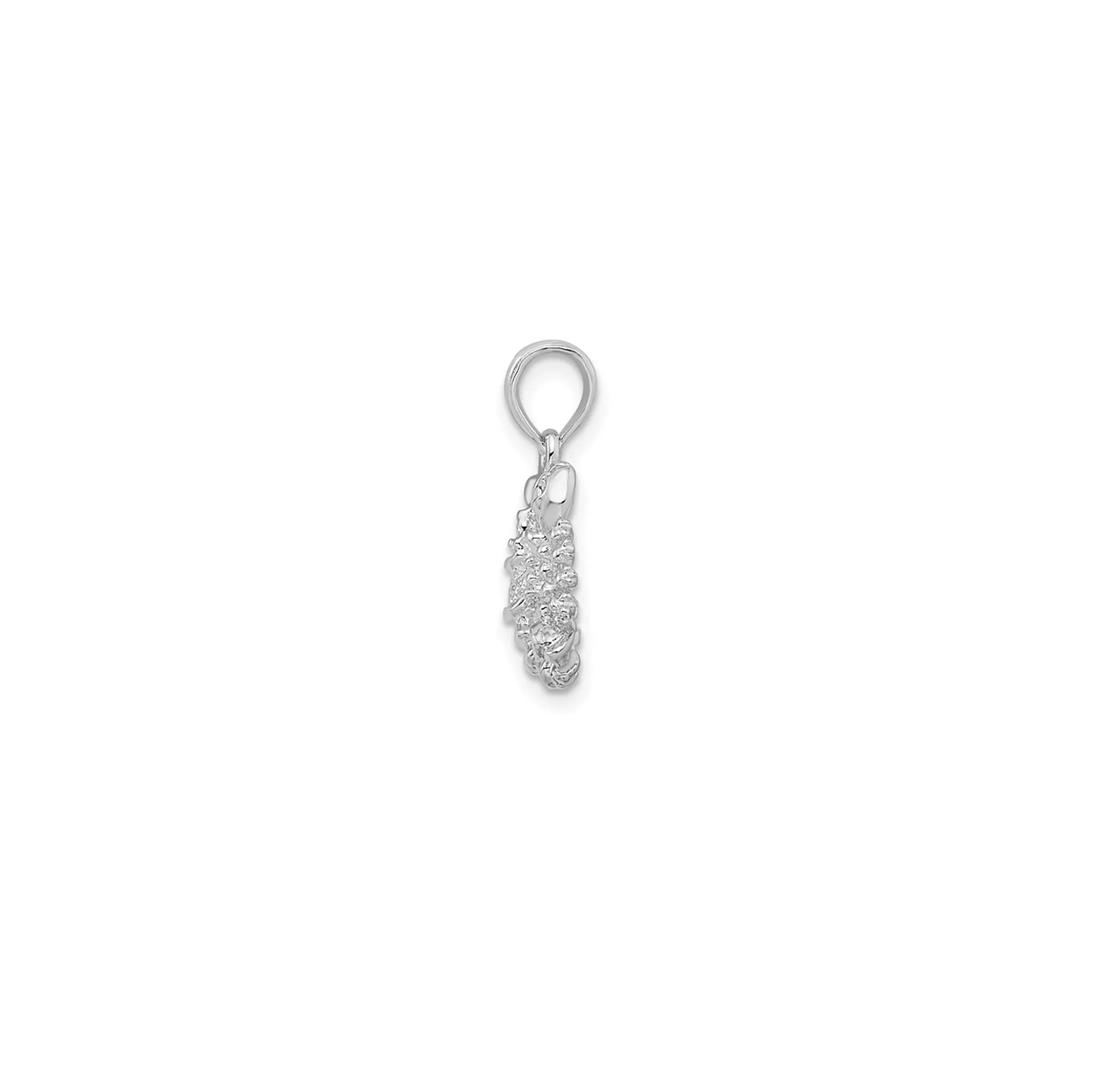 3-D Antique-Finish Scorpio Zodiac Pendant (Silver)