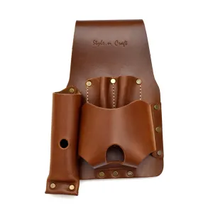 98015 Tape and Knife Holder in Heavy Top Grain Leather | Style n Craft