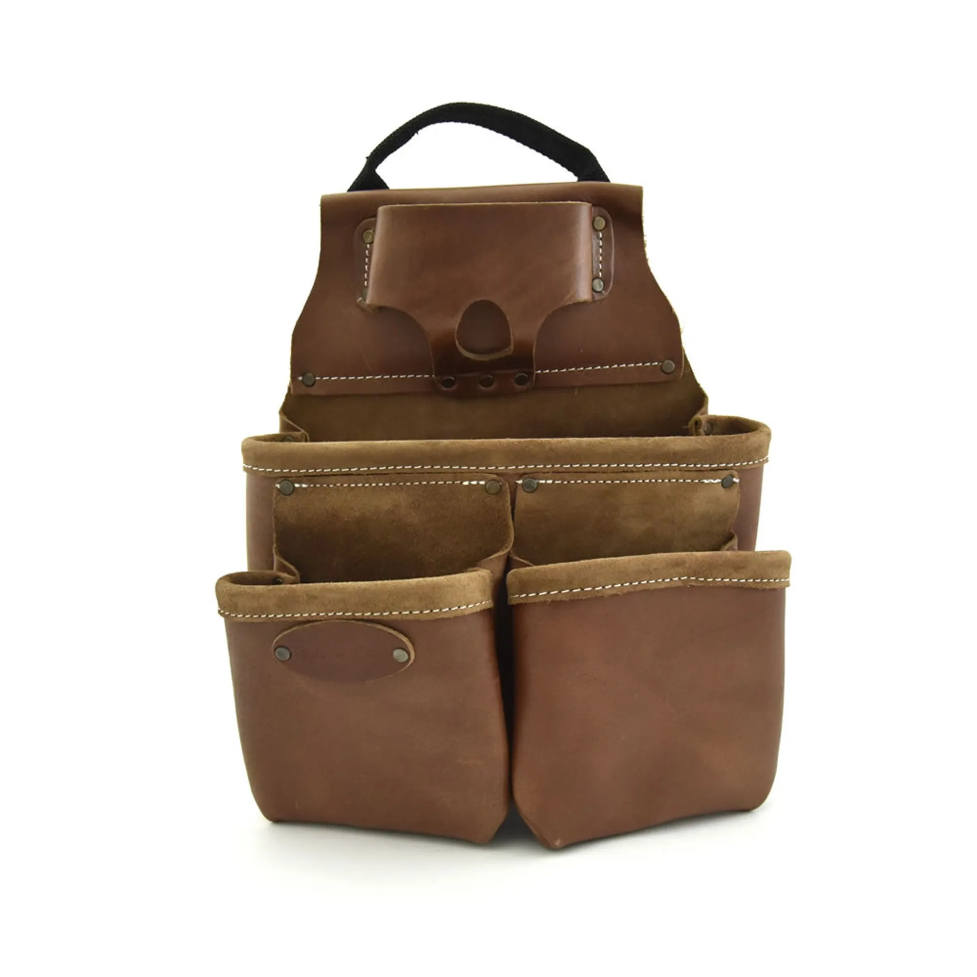 98435 - 9 Pocket Framer's Nail and Tool Pouch in Full Grain Leather | Style n Craft