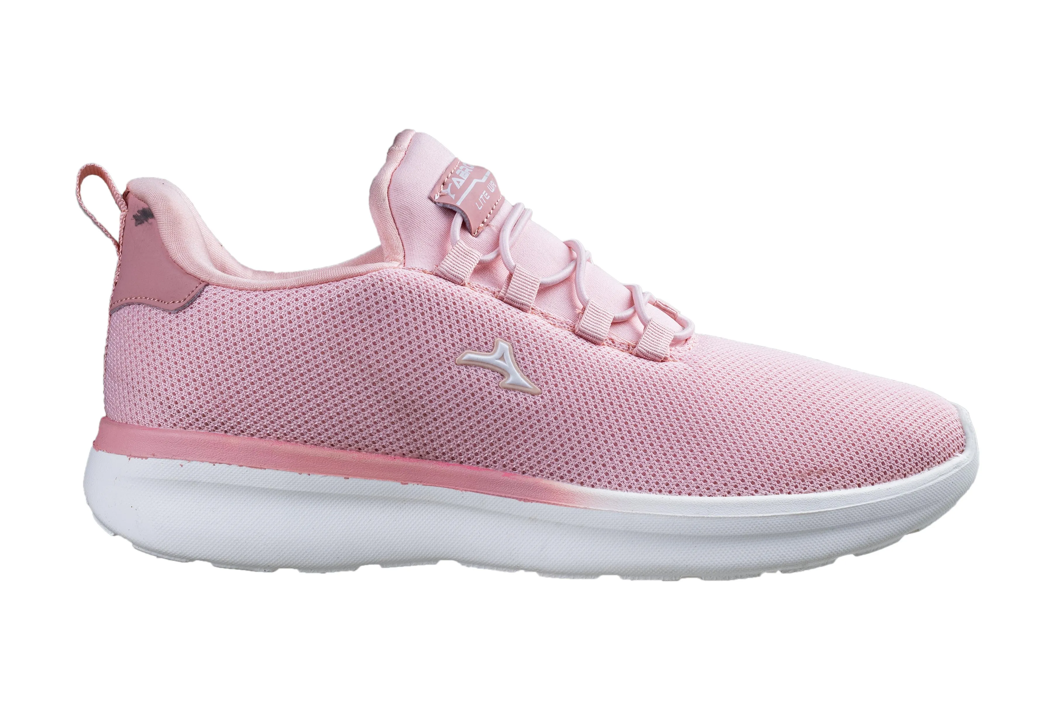 Abros Ladies Peach / White Sports Shoe