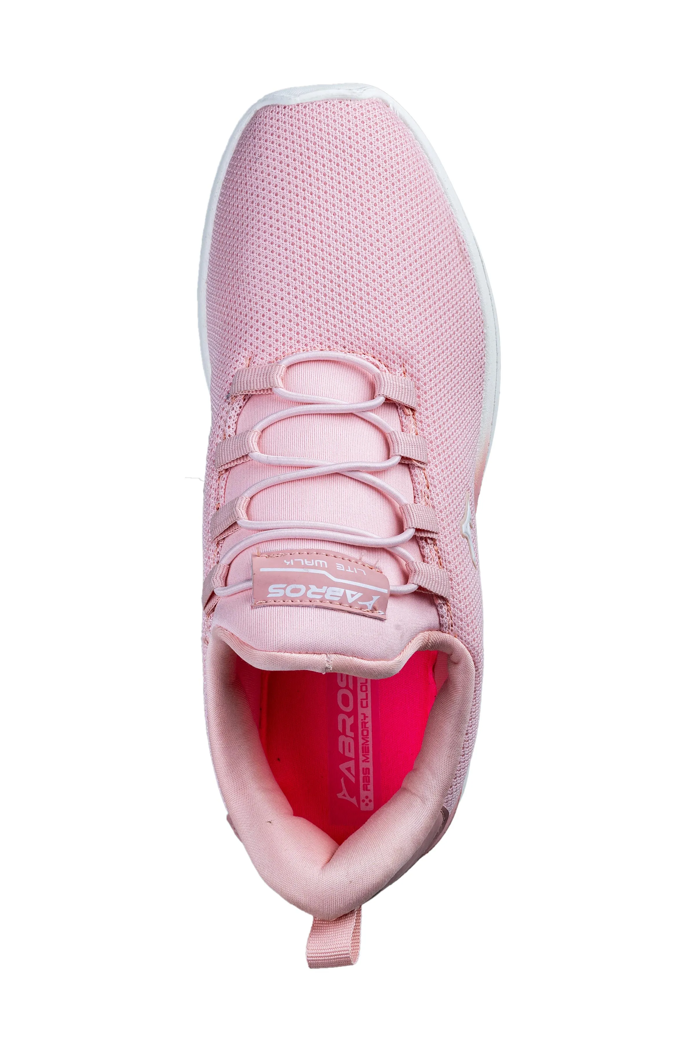 Abros Ladies Peach / White Sports Shoe