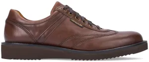 'ADRIANO' men's goodyear handmade lace-up shoes - chestnut brown