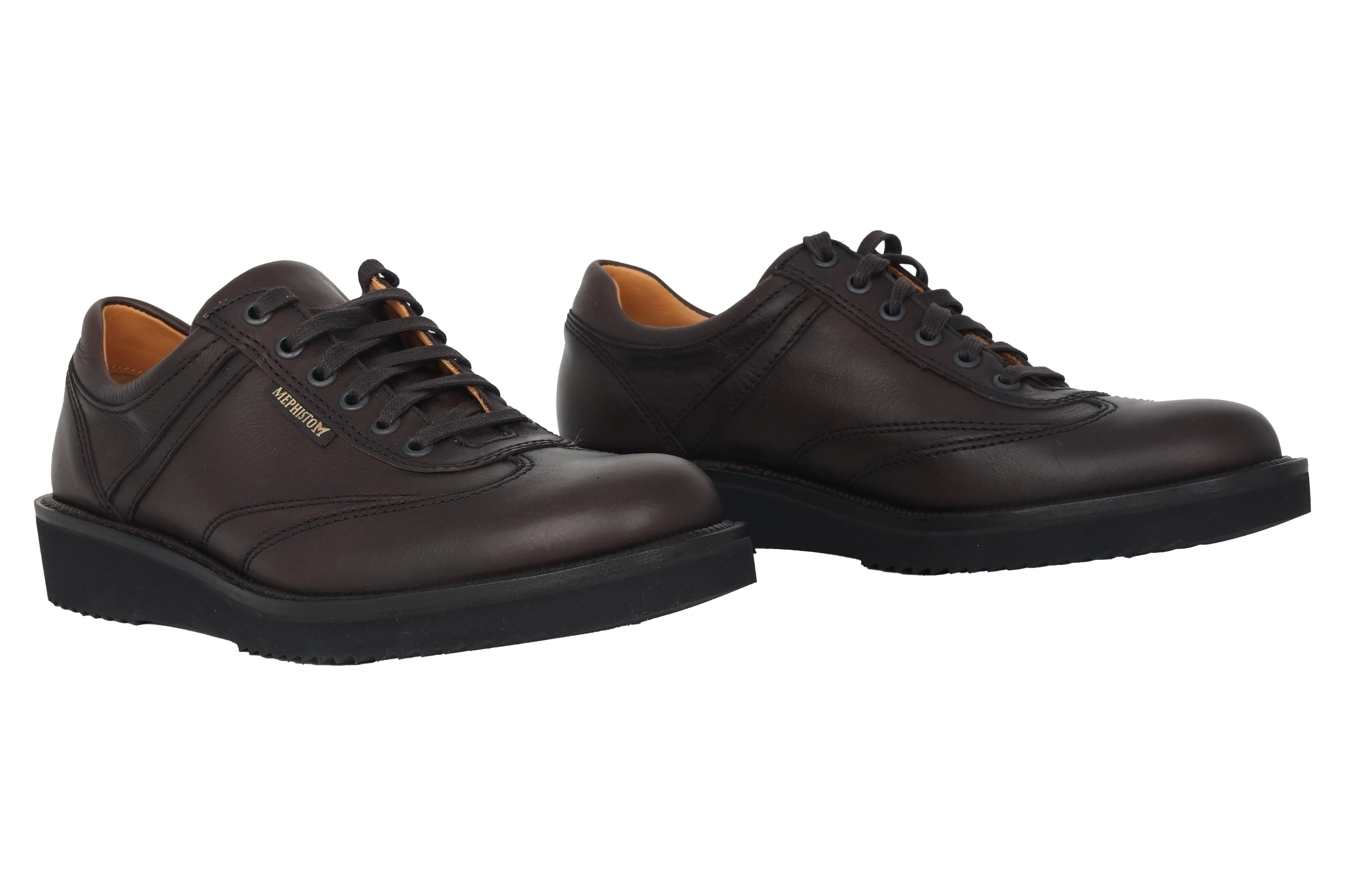 'Adriano' men's handmade lace-up shoe - dark brown