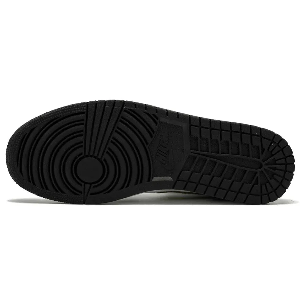 Air Jordan 1 Mid 'Patent Black White Gold'