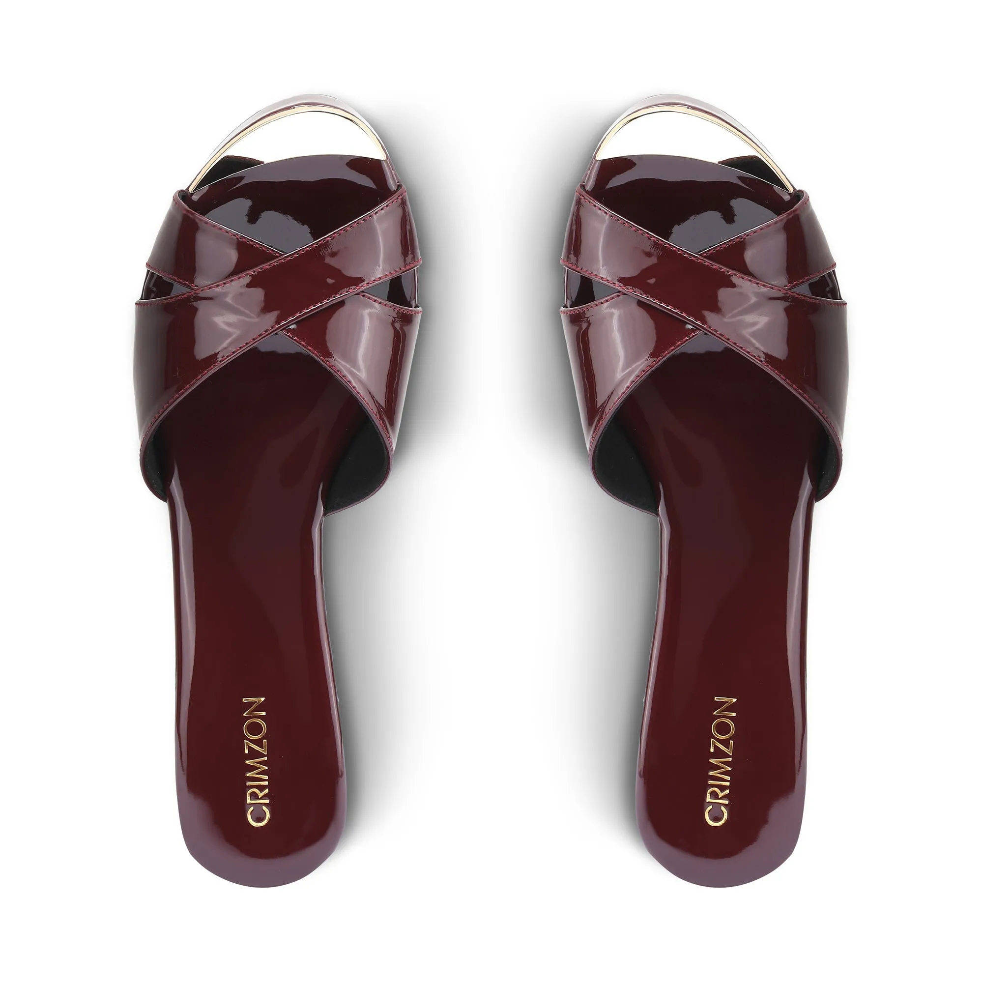 AIYANA- BURGUNDY WEDGES