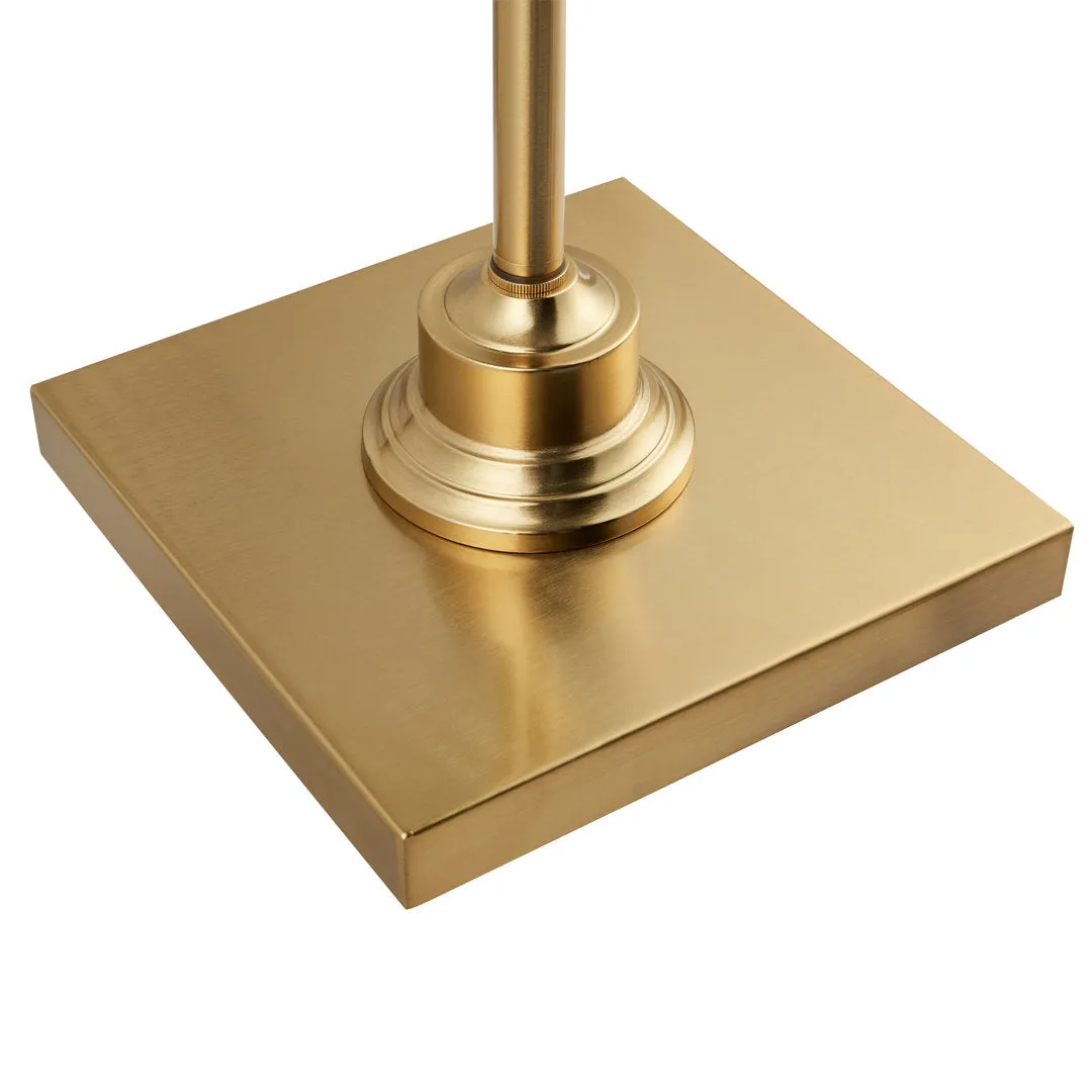Amiyra 61" Floor Lamp Alcott Hill® Base Finish: Antique Gold