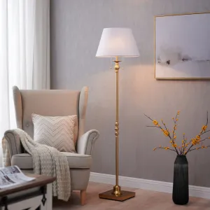 Amiyra 61" Floor Lamp Alcott Hill® Base Finish: Antique Gold