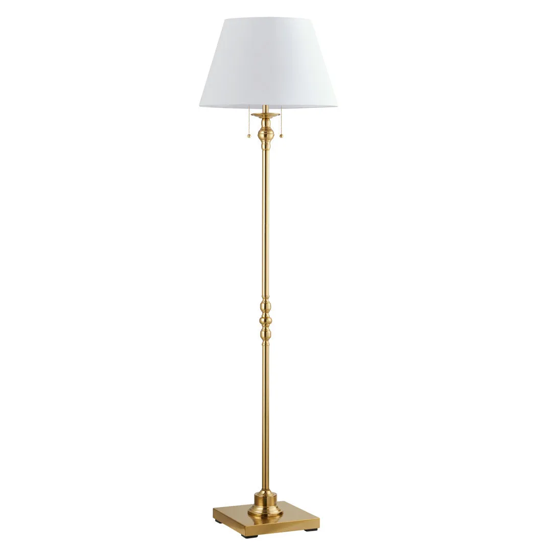 Amiyra 61" Floor Lamp Alcott Hill® Base Finish: Antique Gold