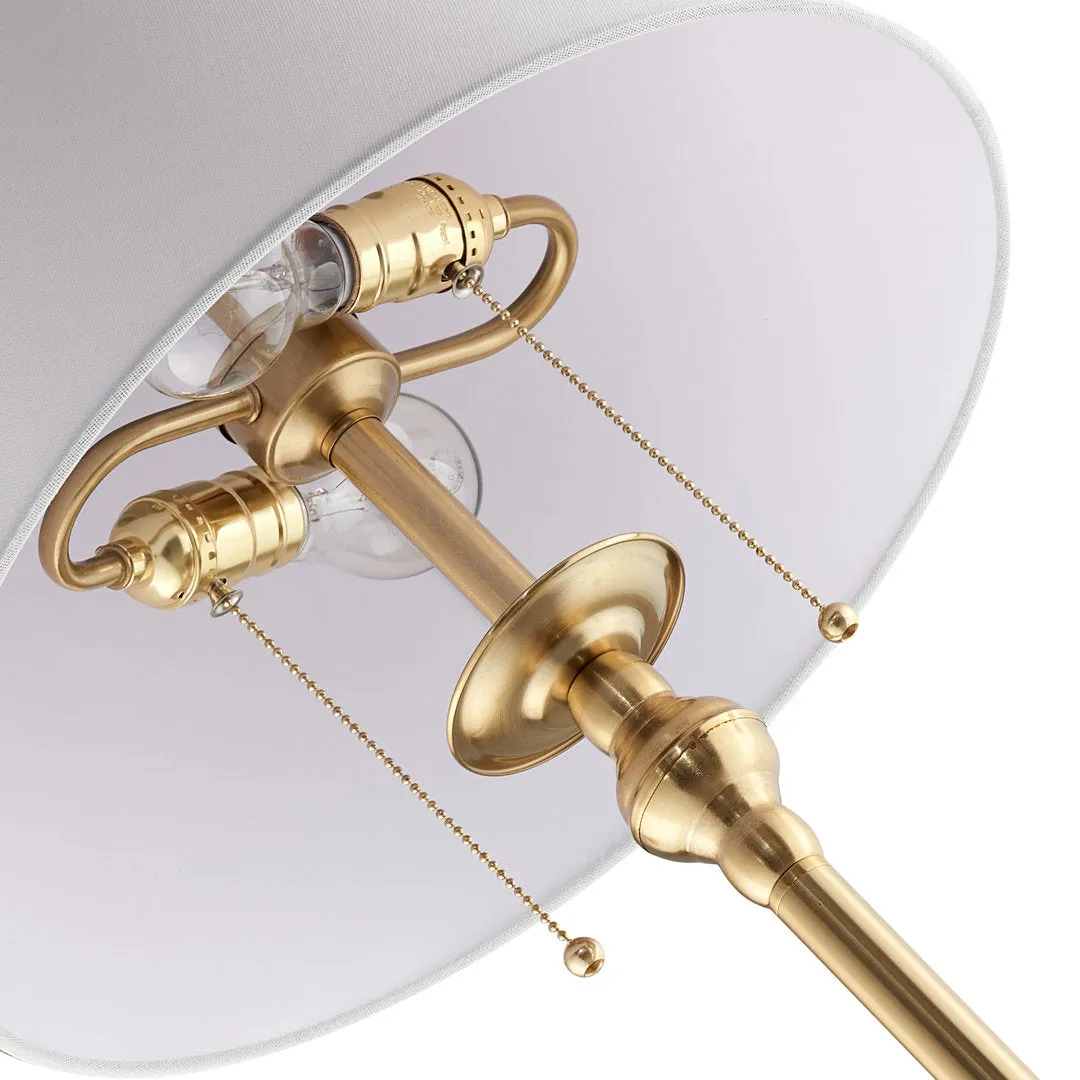 Amiyra 61" Floor Lamp Alcott Hill® Base Finish: Antique Gold