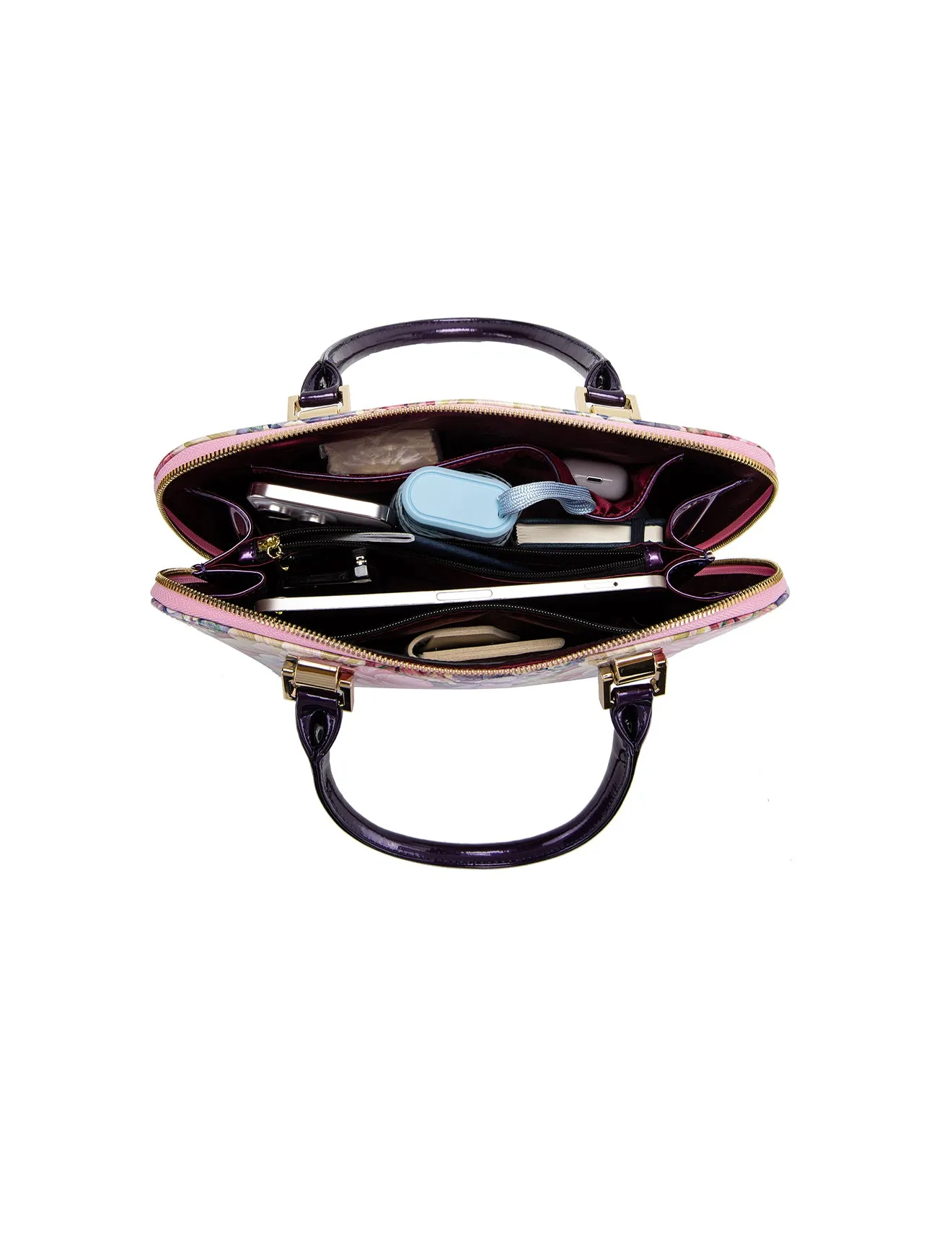 ANGELIQUE SML GRIP HANDLE LEATHER BAG- SN57-9387