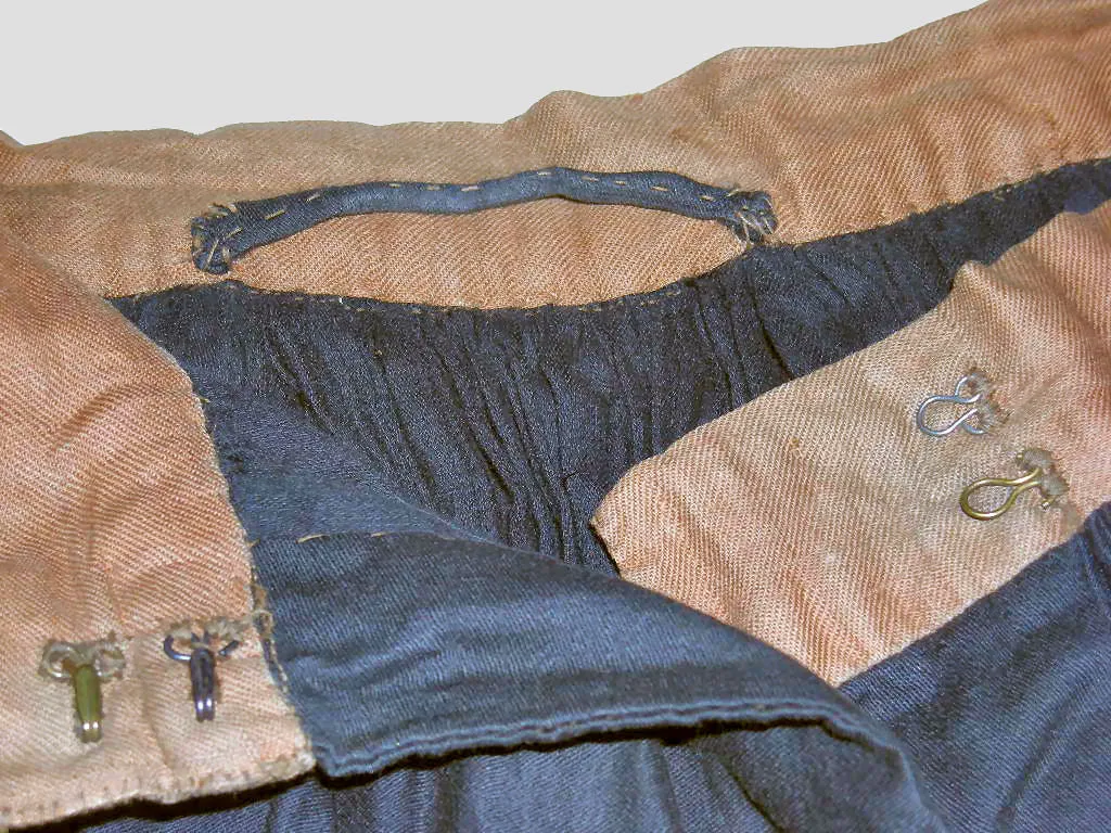 Antique Circa 1870 Black Underskirt – Post Civil War Era – Hand Sewn