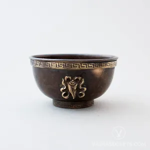 Antique Finish Brass Offering Bowls, 4 inch (Set of 7)