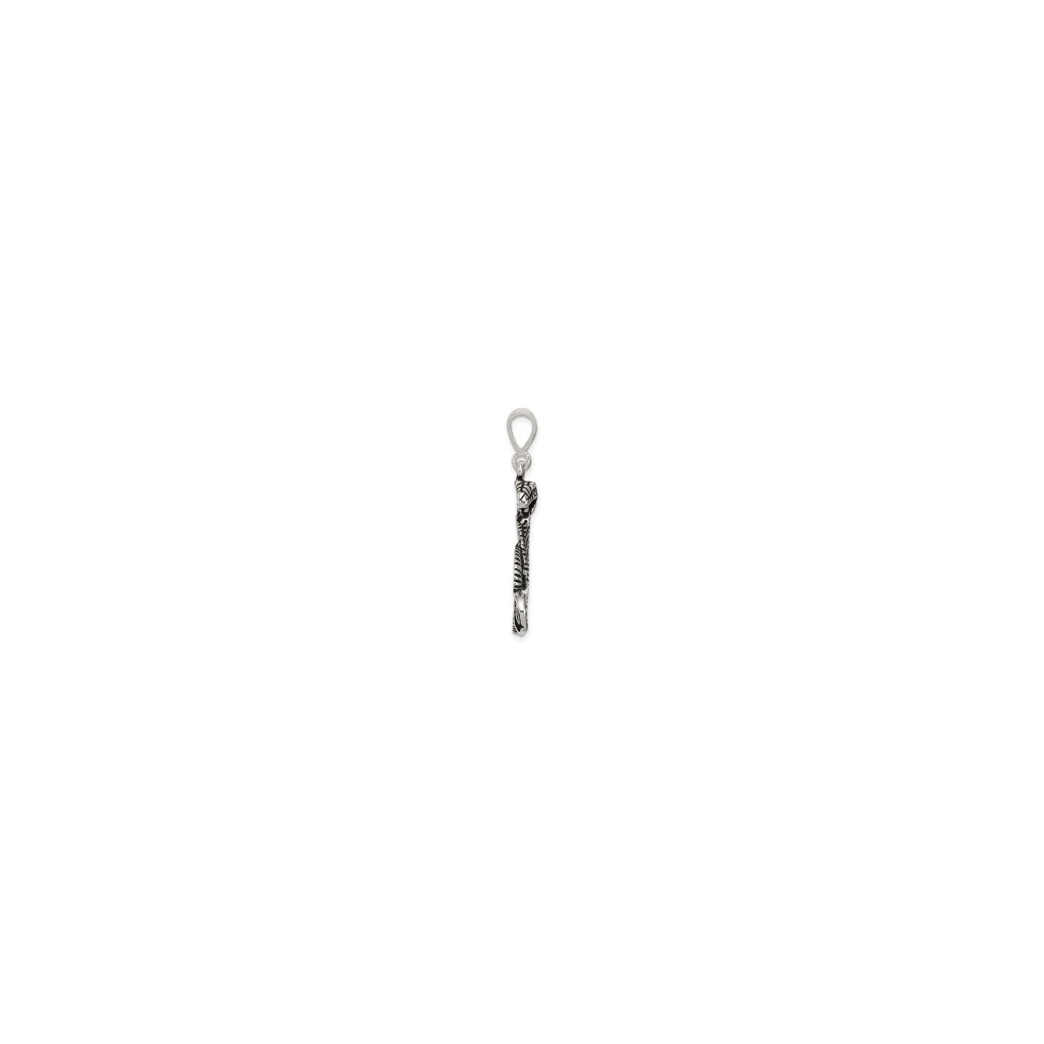Antique Finish Cobra Pendant (Silver)