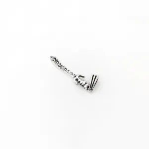 Antique-Finish Cutlass Pendant (Silver)
