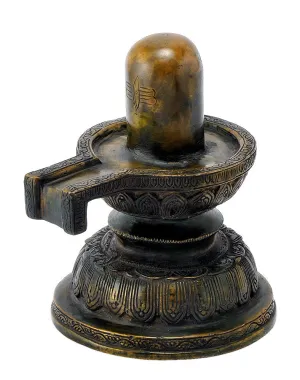 Antique Finish Decorative Shivaling Contemporary Sculpture