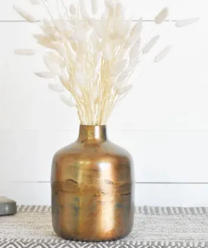 Antique Finish Iron Vase