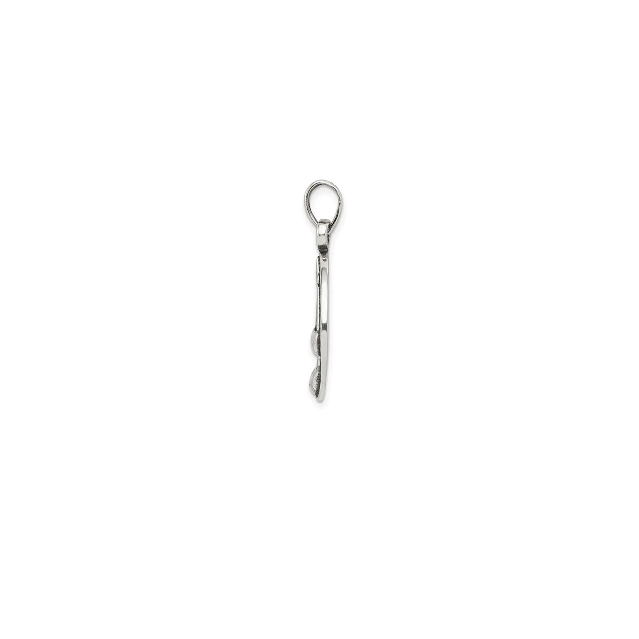 Antique-Finish Libra Zodiac Pendant (Silver)