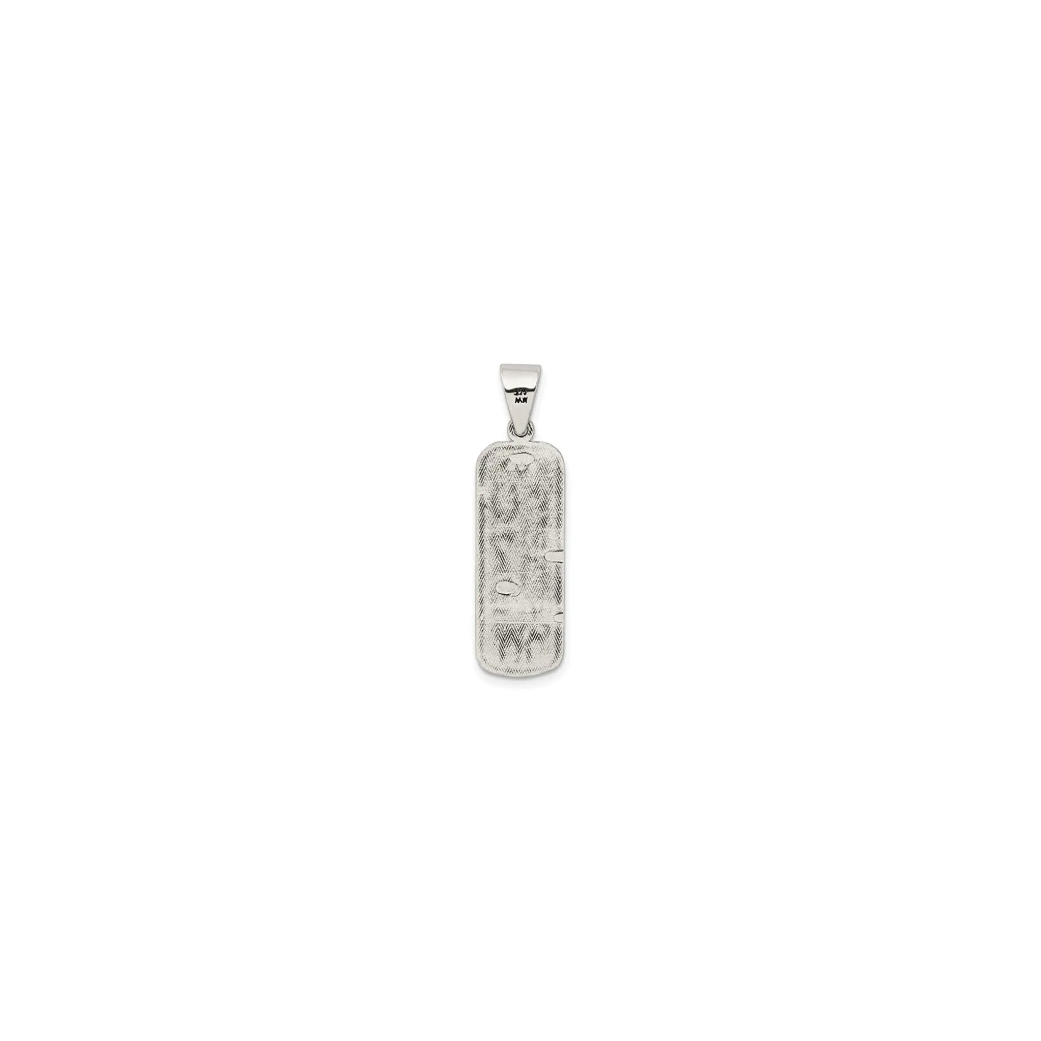Antique Lucky Charms Cartouche Pendant (Silver)