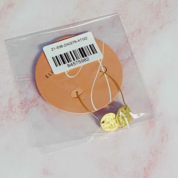 Antique Moon Drop Earrings