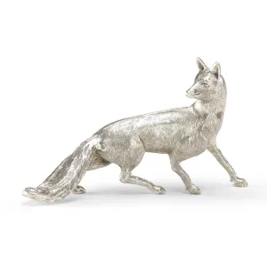Antique Silver Plated Fox