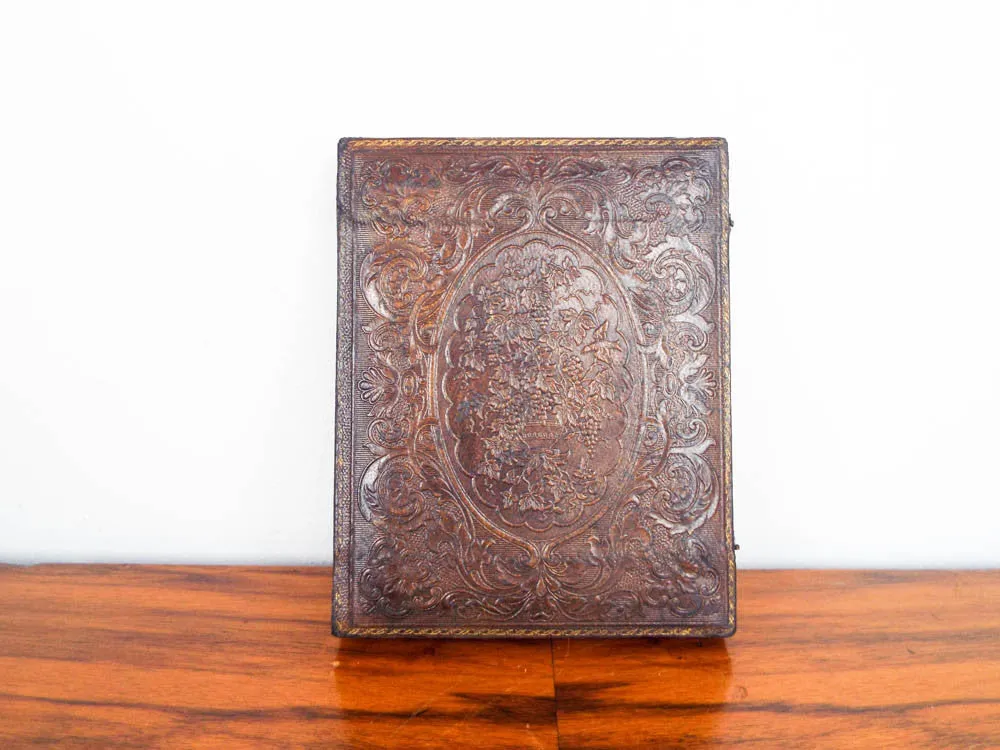 Antique Spooner Bros Half Plate Ambrotype