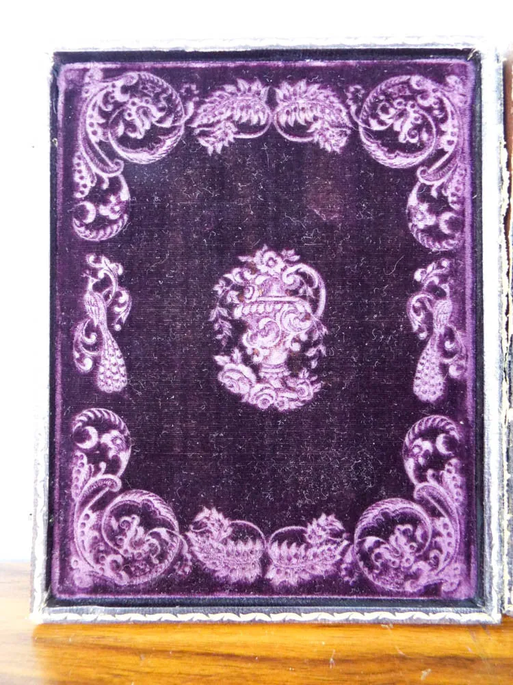 Antique Spooner Bros Half Plate Ambrotype