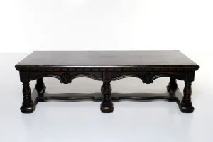 ANTIQUE WOODEN LOW COFFEE TABLE