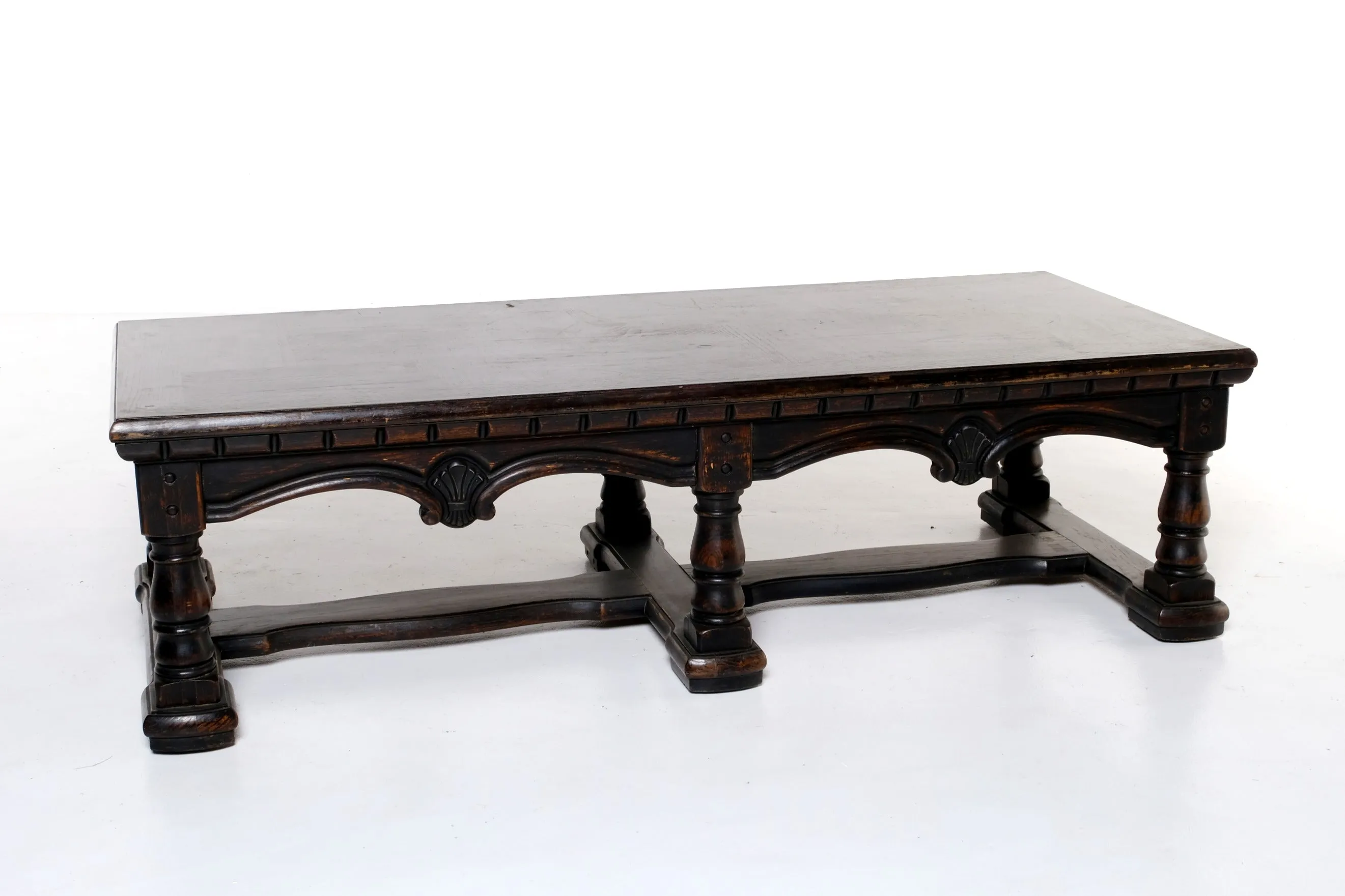ANTIQUE WOODEN LOW COFFEE TABLE