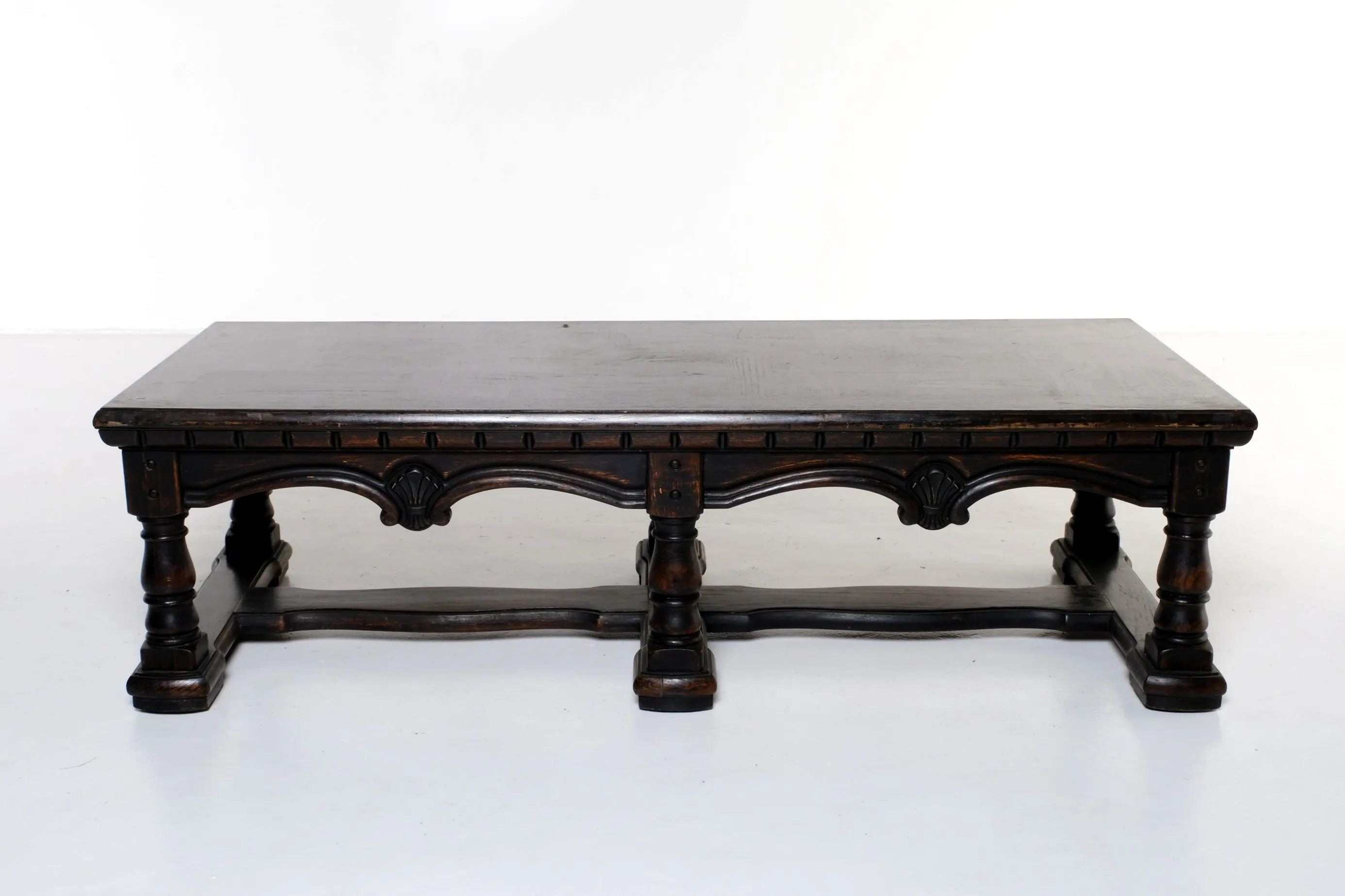 ANTIQUE WOODEN LOW COFFEE TABLE