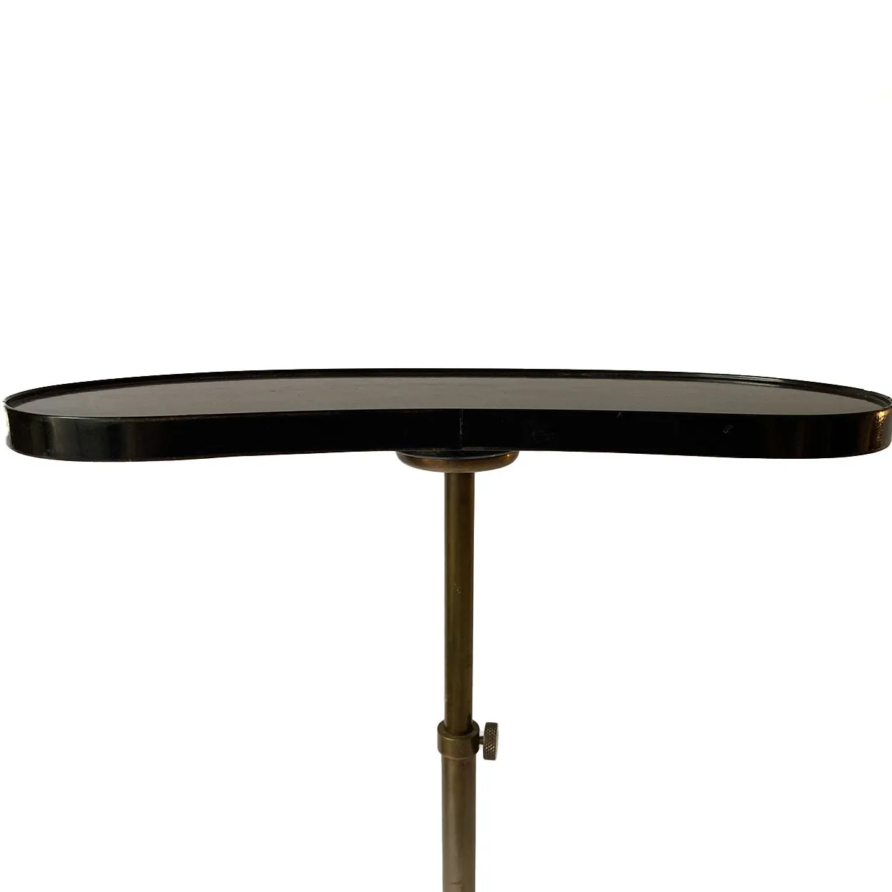 Argentine Chesham Brass and Mahogany Adjustable Drinks Side Table