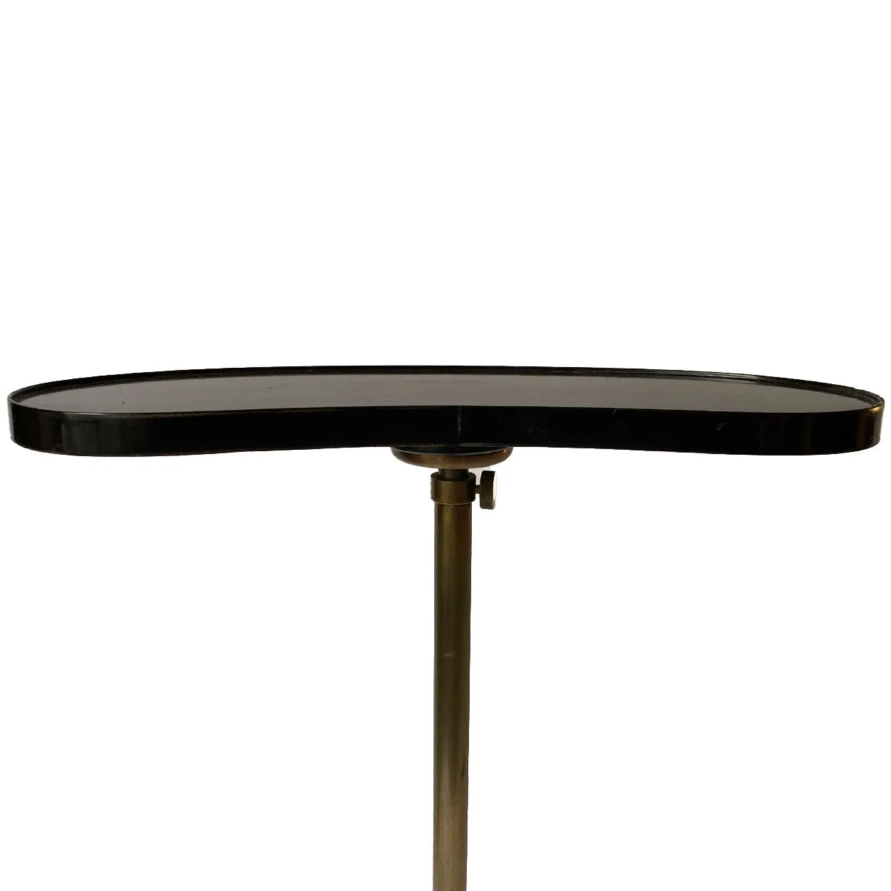 Argentine Chesham Brass and Mahogany Adjustable Drinks Side Table