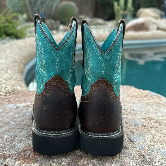 Ariat Distressed Brown Fatbaby Heritage Kids Boots