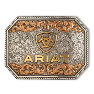 Ariat Logo Antiqued Rectangle Buckle