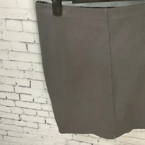 Aritzia Wilfred Free Womens Gray Cotton Spandex Sheath Pencil Skirt Size L H2