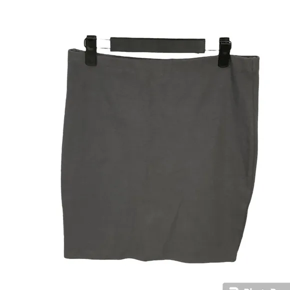 Aritzia Wilfred Free Womens Gray Cotton Spandex Sheath Pencil Skirt Size L H2