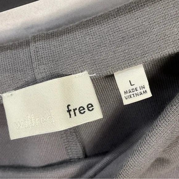 Aritzia Wilfred Free Womens Gray Cotton Spandex Sheath Pencil Skirt Size L H2